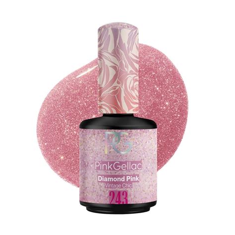 Pink Gellac Pink Holographic Gel Nail Polish 0.5 oz